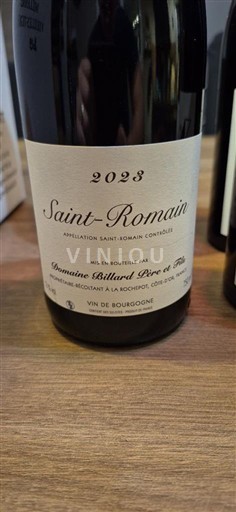 Bourgogne Saint-Romain Domaine Billard Père et Fils 2023