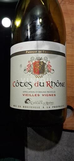 Rhône Valley Côtes du Rhône Coteaux du Rhône Vieilles Vignes 2023