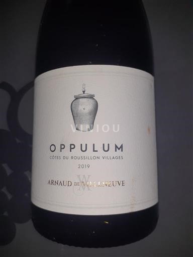 Roussillon Côtes du Roussillon Villages Arnaud de Villeneuve Oppulum 2019