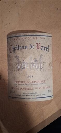 Bordeaux Bordeaux Supérieur Château Varet 1998