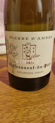 Valle del Ródano Châteauneuf-du-Pape. Pierre d'Ambre Mouriesse Vinum 2021