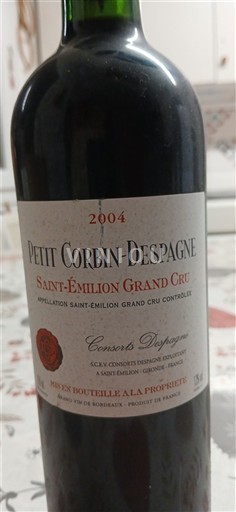Burdeos Saint-Émilion Gran Cru Grand Cru Petit Corbin-Despagne 2004