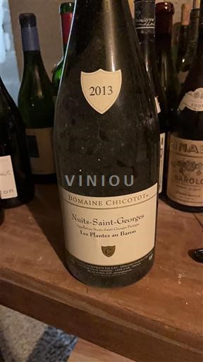 Bourgogne Nuits-saint-georges Domaine Chicotot Les Plantes au Baron 2013