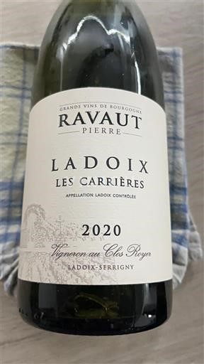 Borgoña Ladoix Ravaut Pierre Les Carrières 2020