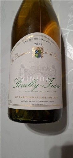 Borgoña Pouilly-fuissé Domaine Les Domaines de la Jassée d’Or 2018