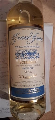 Bordeaux Château Haut-Rieuflaguet Grand Juan 2016