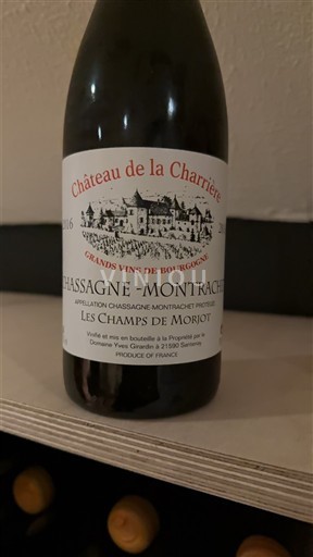 Burgundy Chassagne-Montrachet Château La Charrière Les Champs de Morjot 2016