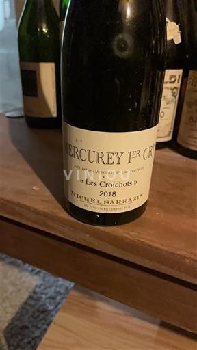 Burgundi Mercurey Premier Cru Michel Sarrazin Les Croichots 2018