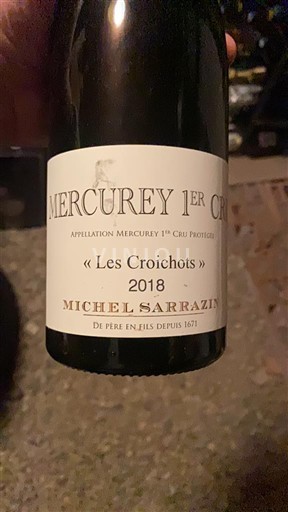 Бургундія Меркуре Premier Cru Michel Sarrazin Les Croichots 2018