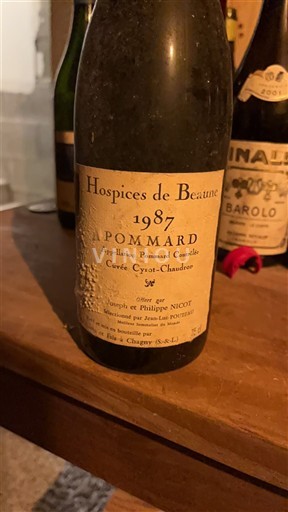 Borgoña Pommard Hospices de Beaune Cyrot-Chaudron 1987