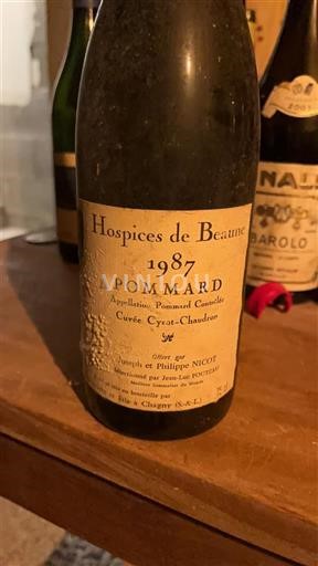 Burgundija Pommard Hospices de Beaune Cyrot-Chaudron 1987