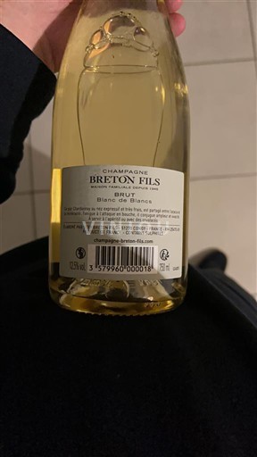 Champagne Sâm-panh Breton Fils Blanc de Blancs Không niên vụ