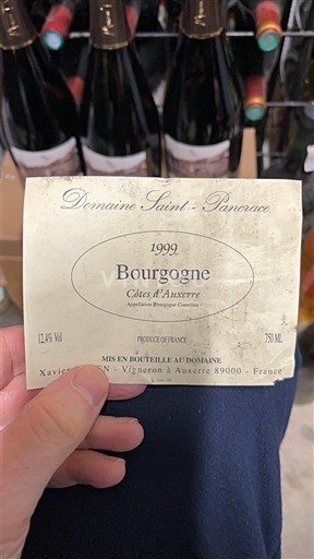 Burgundy Burgundy Côtes d'Auxerre Domaine Saint Pancrace 1999