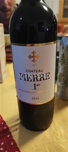 Burdeos Saint-Émilion Gran Cru Grand Cru Château Pierre 1er 2014