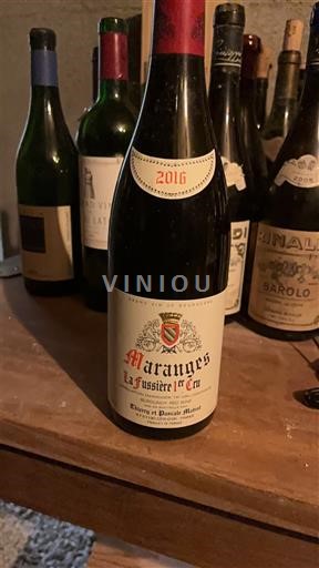 Burgundy Maranges Premier Cru Thierry et Pascale Matrot La Fussière 1er Cru 2016