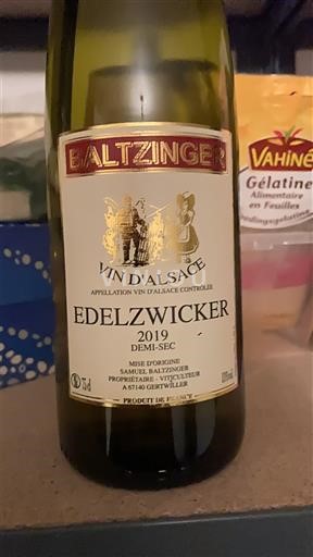 Alsacia Baltzinger Edelzwicker 2019