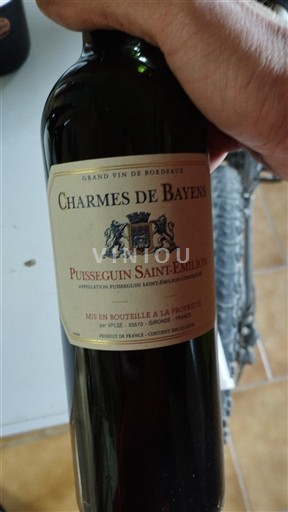 Bordeaux Puisseguin-saint-émilion Charmes de Bayens Neročník
