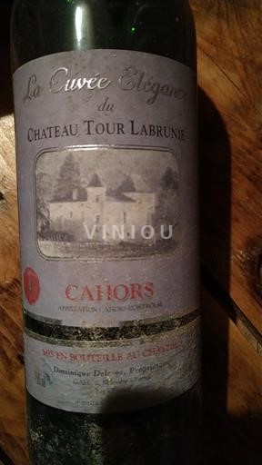 Sud-Ouest Cahors Château Tour Labrunie La Élégance 2000