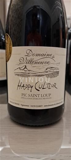 Languedoc Pic-saint-loup Domaine Villeneuve Happy culteur 2023
