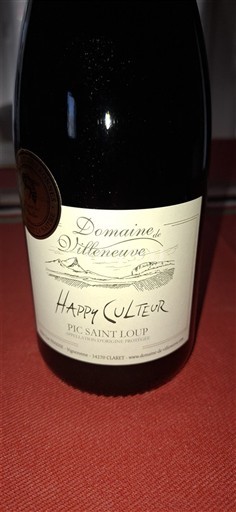 Languedok Pic-saint-loup Domaine Villeneuve Happy culteur 2023
