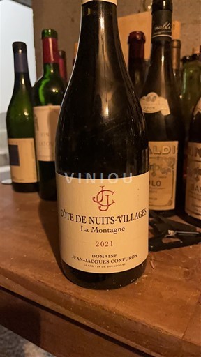 Burgundsko Côte de nuits villages Domaine Jean-Jacques Confuron La Montagne 2021