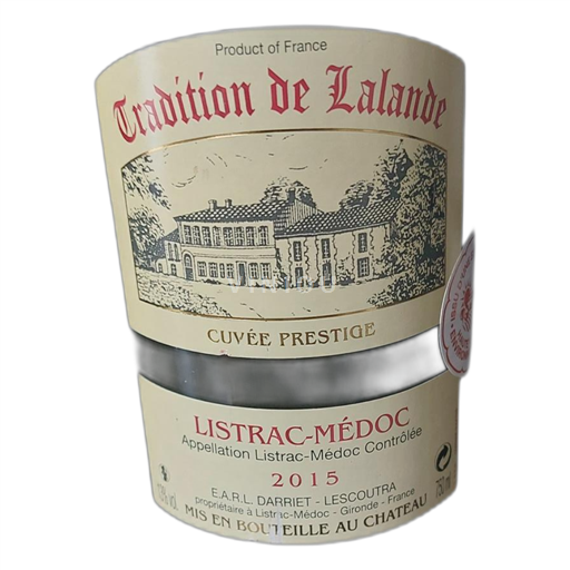 Bordeaux Listrac-Médoc Tradition de Lalande Prestige 2015