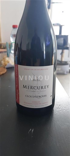 Burgundy Mercurey François Raquillet Clos d’Etroyes 2022