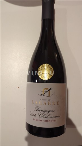 Bourgogne Bourgogne-côte-chalonnaise Domaine Lagarde Clos de Chenoves 2023