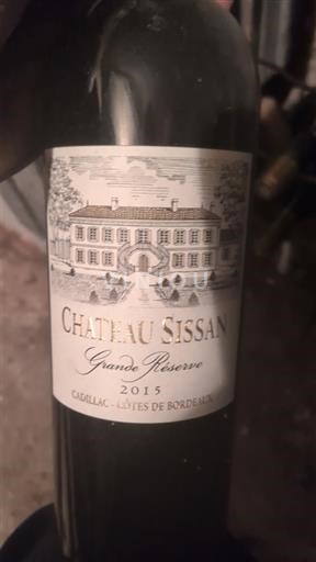 Bordeaux Cadillac-Côtes-de-Bordeaux Château Sissan Grande Réserve 2015