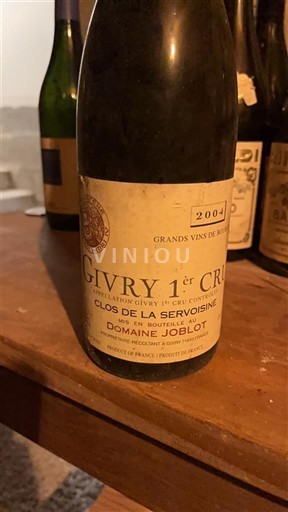 Bourgogne Givry Premier Cru Domaine Joblot Clos de la Servoisine 2004