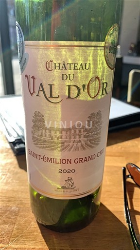 Bordeaux Saint-Émilion Grand Cru Grand Cru Château Val d'Or 2020