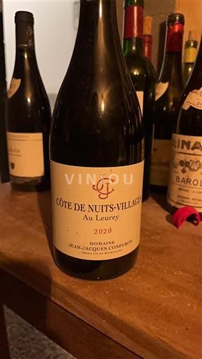 Burgundsko Côte de nuits villages Domaine Jean-Jacques Confuron Au Leurey 2020