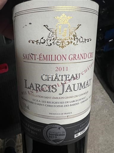 Bordeaux Saint-Émilion Grand Cru Grand Cru Château Larcis Jaumat 2011