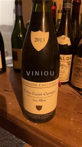 Bourgogne Nuits-saint-georges Domaine Chicotot Aux Allots 2013