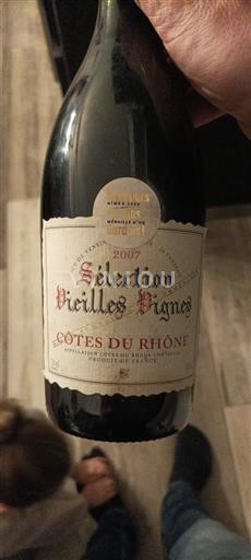 Vale do Ródano Côtes-do-Ródano Cellier des Dauphins Sélection Vieilles Vignes 2007