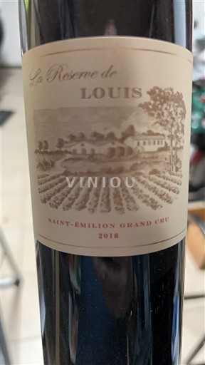Bordeaux Saint-Émilion Grand Cru Grand Cru La Réserve de Louis 2018