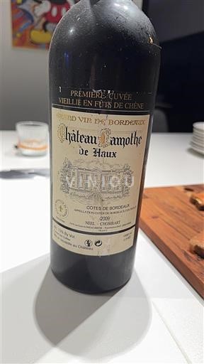 Bordeaux Côtes-de-Bordeaux Château Lamothe de Haux Première 2009
