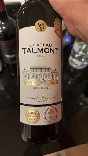 Burdeos Bordeaux Château Talmont 2019