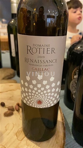 Sudoeste Gaillac Domaine Rotier Renaissance Vendanges Tardives 2019