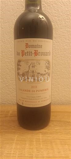 Bordeaux Lalande-de-Pomerol Domaine Petit-Brouard 2018