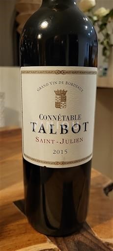 Bordeaux Saint-Julien Château Talbot Connétable 2015