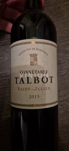 Bordeaux Saint-Julien Château Talbot Connétable 2015