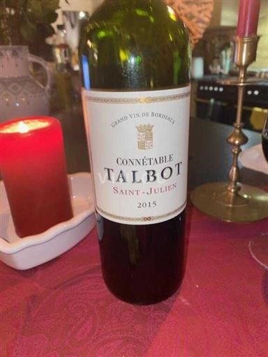 Burdeos Saint-Julien Château Talbot Connétable 2015