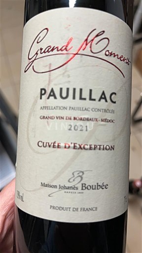 Bordeaux Pauillac Maison Johans Boubée d'Exception 2021