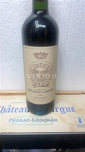 Vini Rouge sec Château Gruaud Larose 2007 Francia Bordeaux Saint-Julien AOC Grand Cru