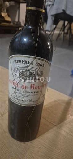 Murcie Alicante Castillo de Monóvar Reserva 2003