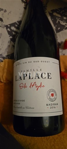 Sud-Ouest Madiran Famille Laplace Ode d'Aydie 2016