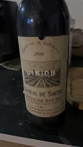 Burdeos Côtes-de-bourg Château Sartrè 1986