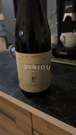 Rhônen laakso Gigondas Les Vendemiaires 2005
