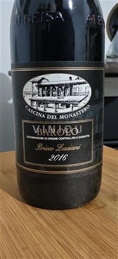 Piémont Barolo Cascina del Monastero Bricco Luciani 2016
